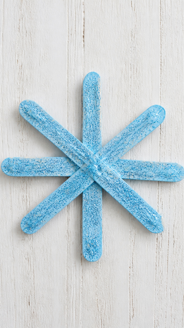 Popsicle Stick Snowflakes