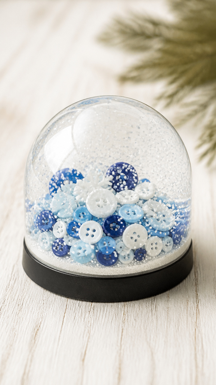 Button Snow Globes