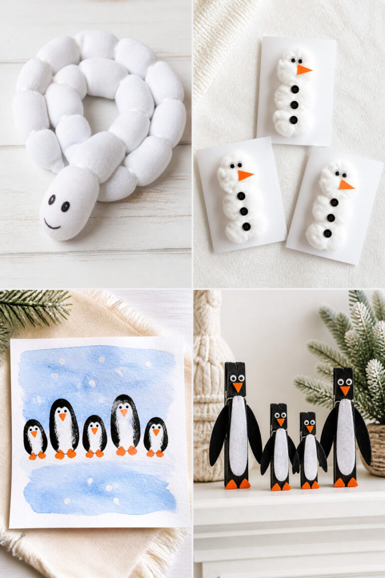 25 Easy January Crafts for Kids Using Simple Supplies