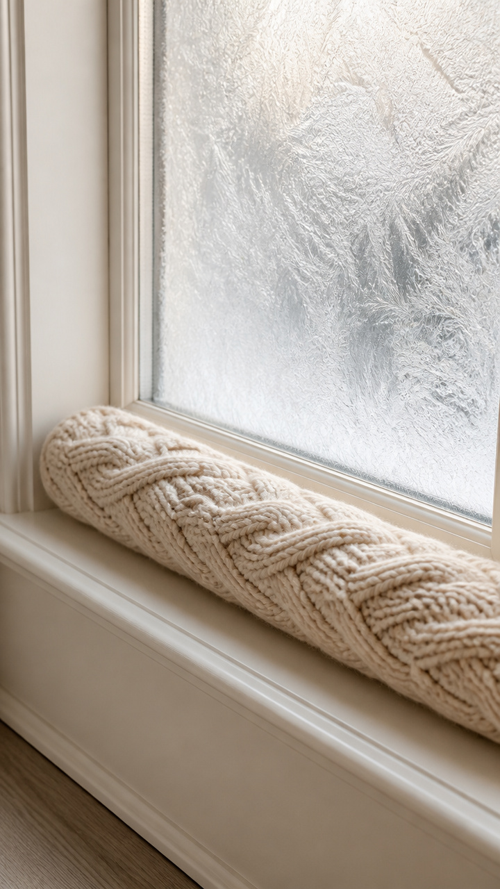 Knit Window Draft Stopper