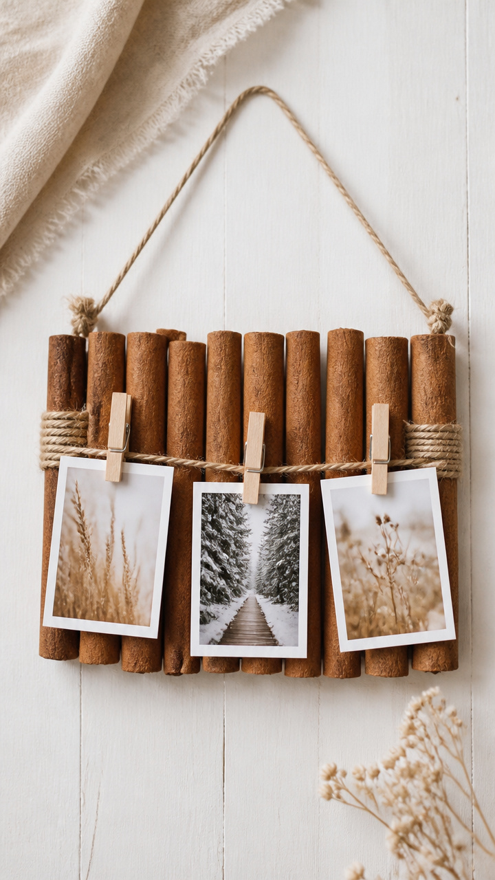 Cinnamon Stick Photo Display