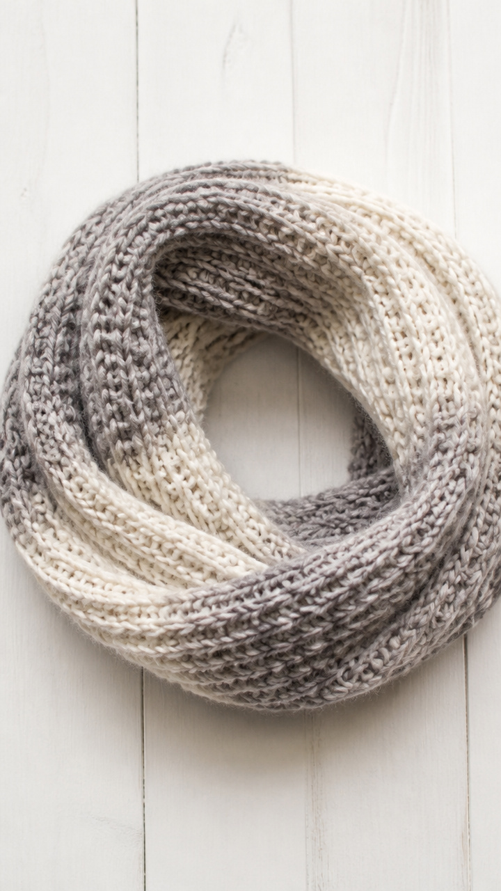 Loom-Knit Infinity Scarf
