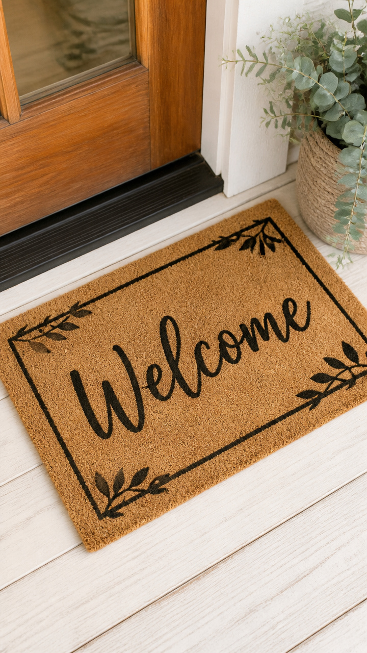 Stenciled Doormat