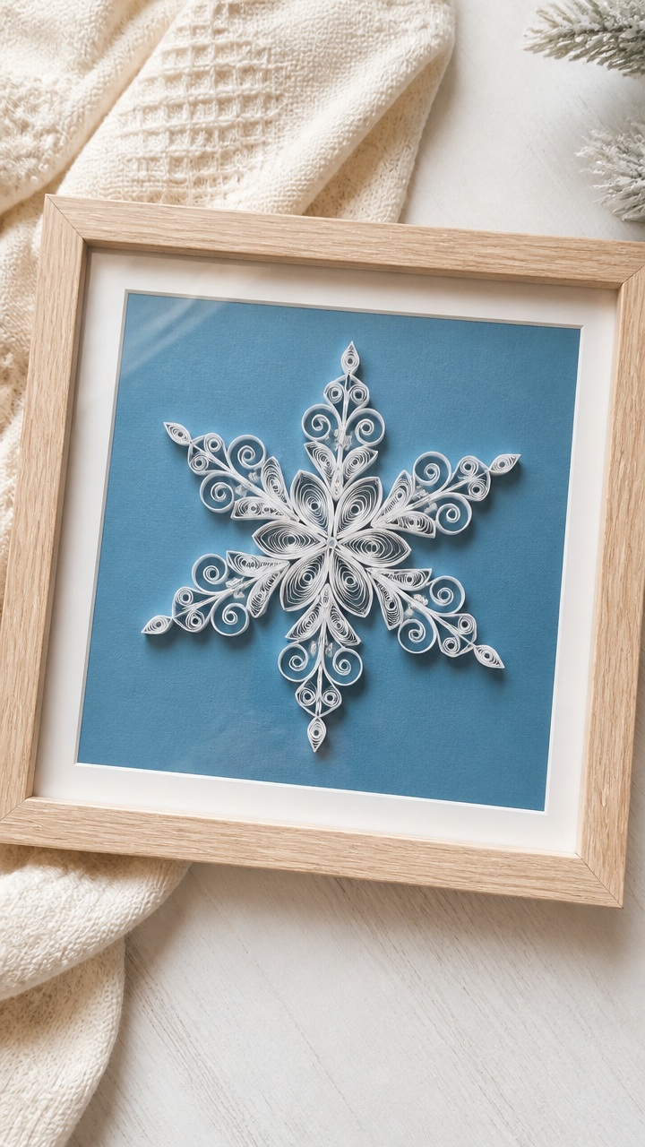 Quilled Snowflake Art