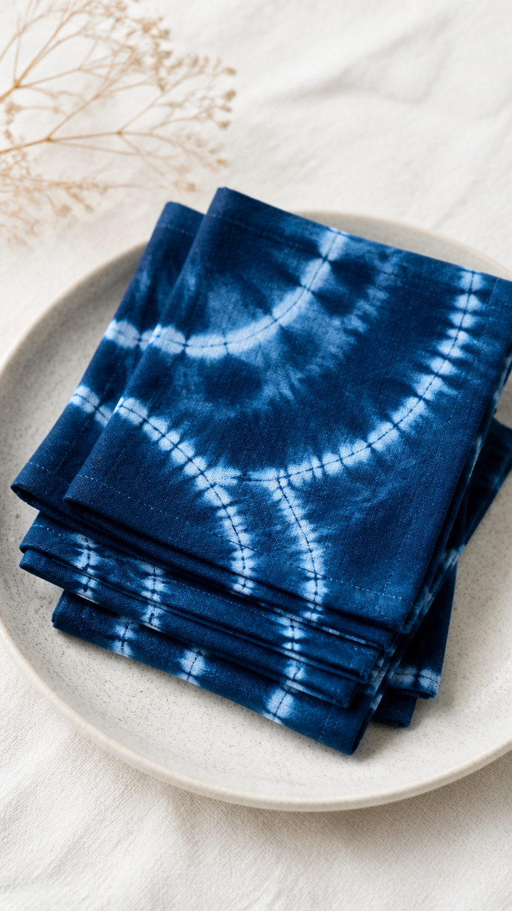 Indigo Shibori Napkins