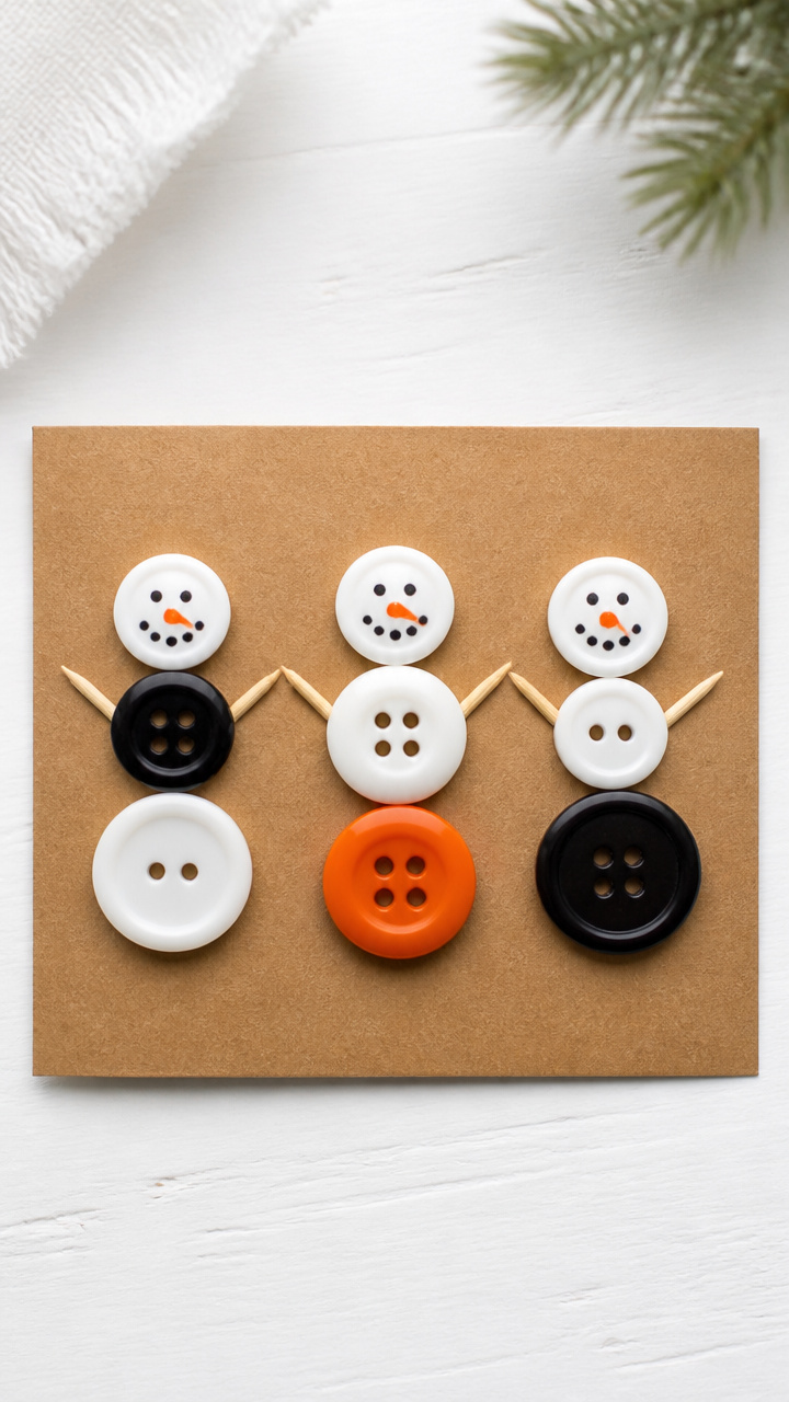 Button Snowmen