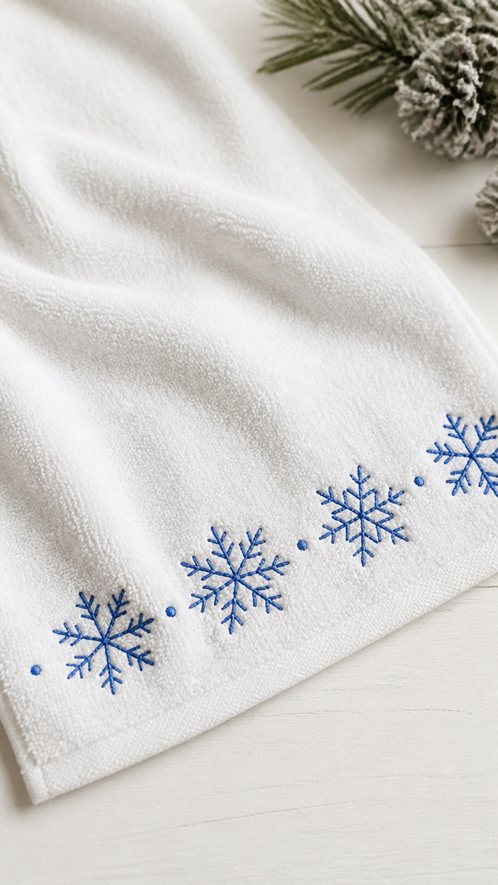 Embroidered Towel Edges