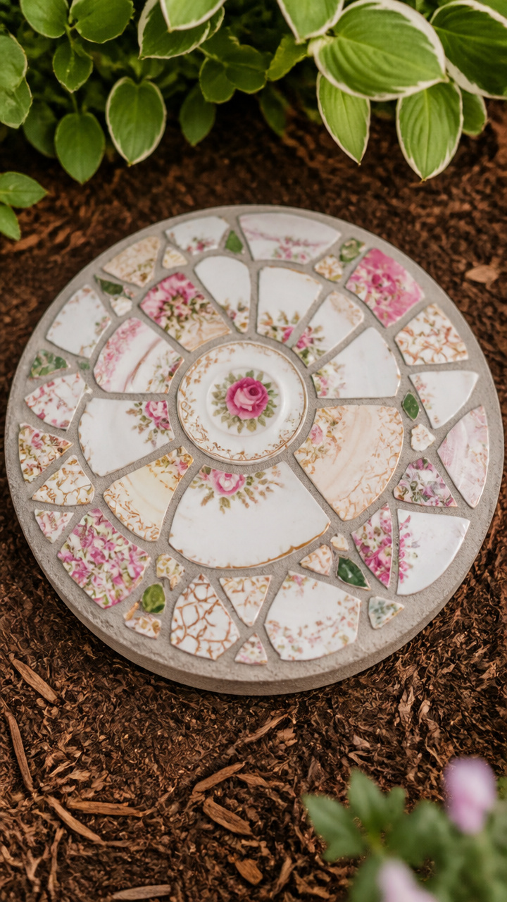 Broken Vintage China Stone