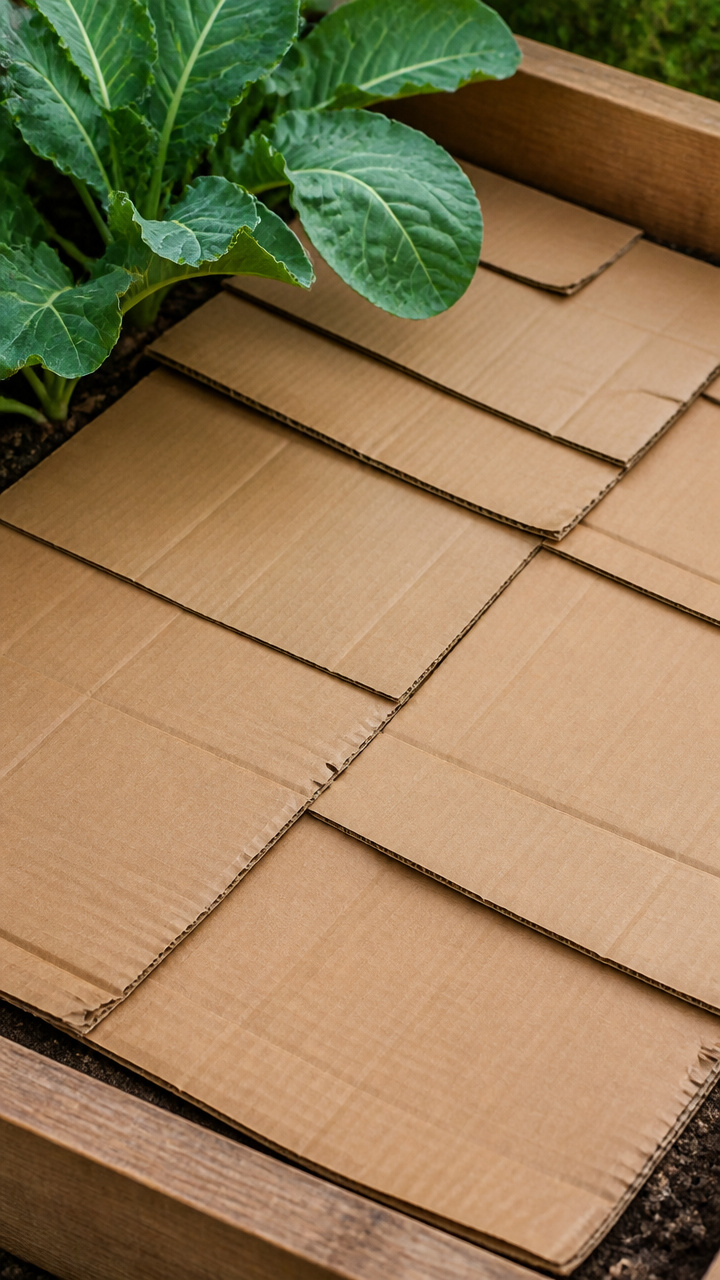 Corrugated Cardboard Sheet Mulch Layer