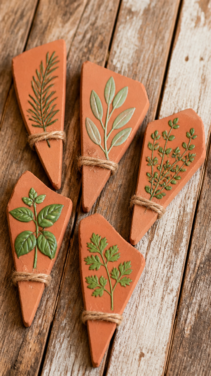 Hand-Lettered Herb Garden Markers