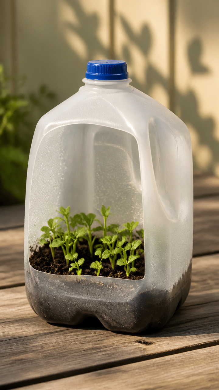 Milk Jug Winter Sowing Greenhouses