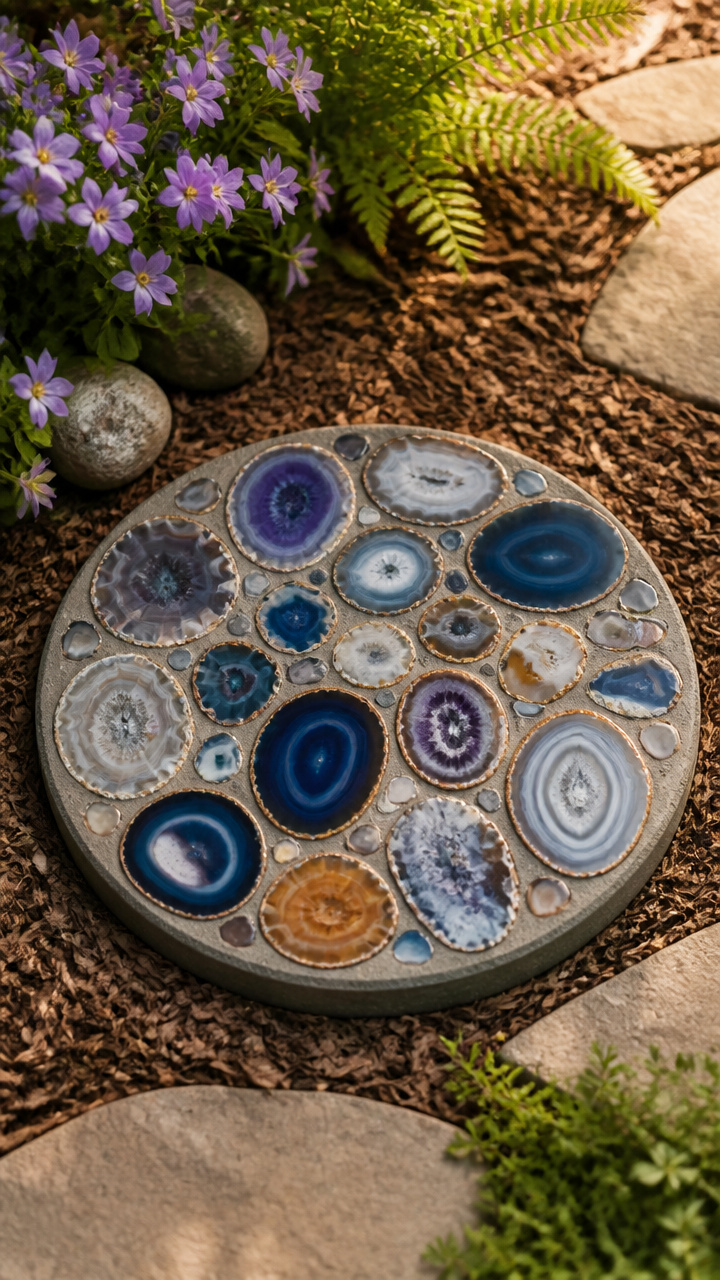 Polished Agate Slice Paver