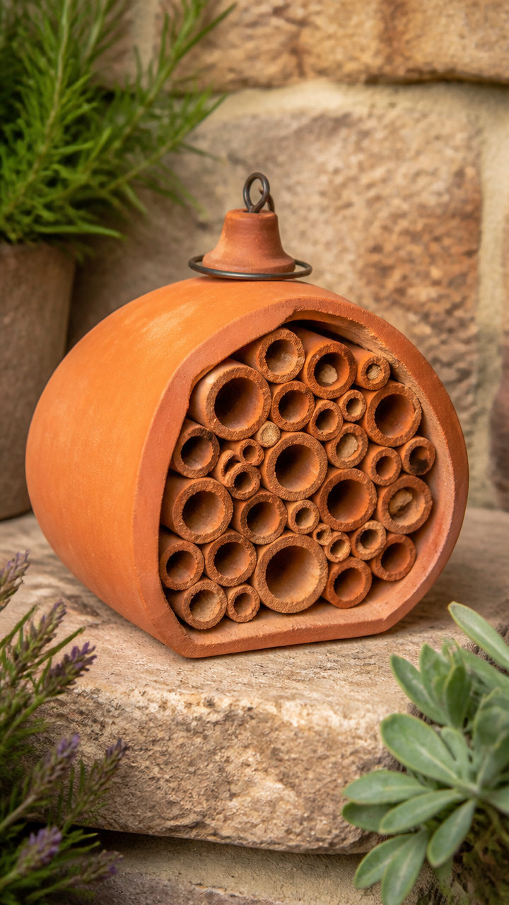 Solitary Bee Clay Hotel