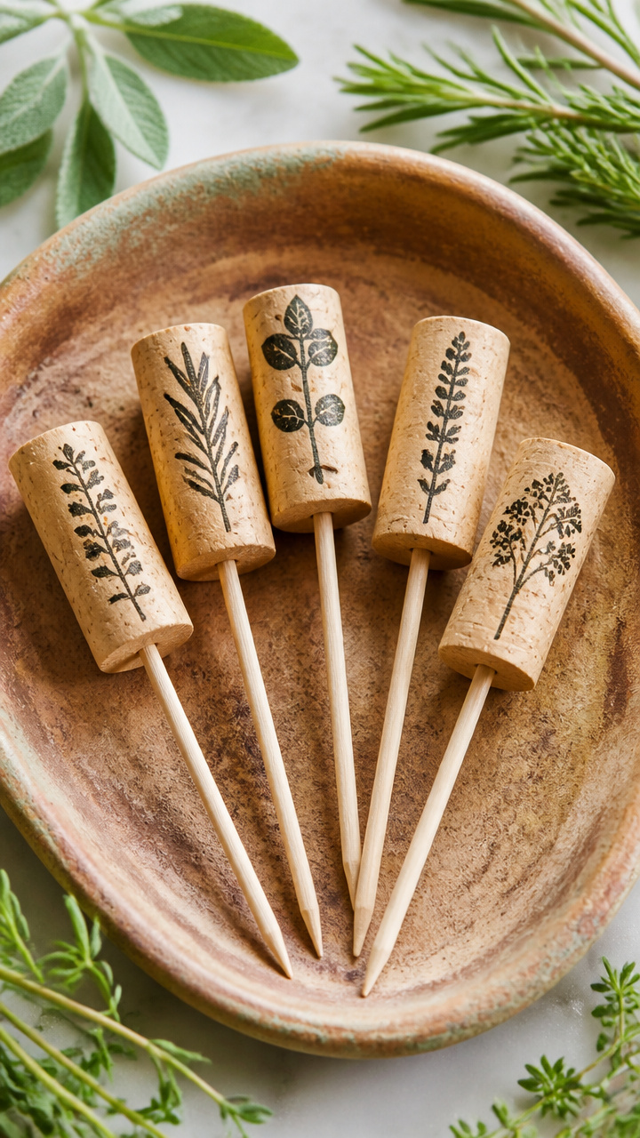 Stamped Herb Plant Markers