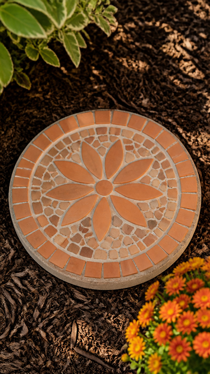 Terracotta Pot Shard Stone