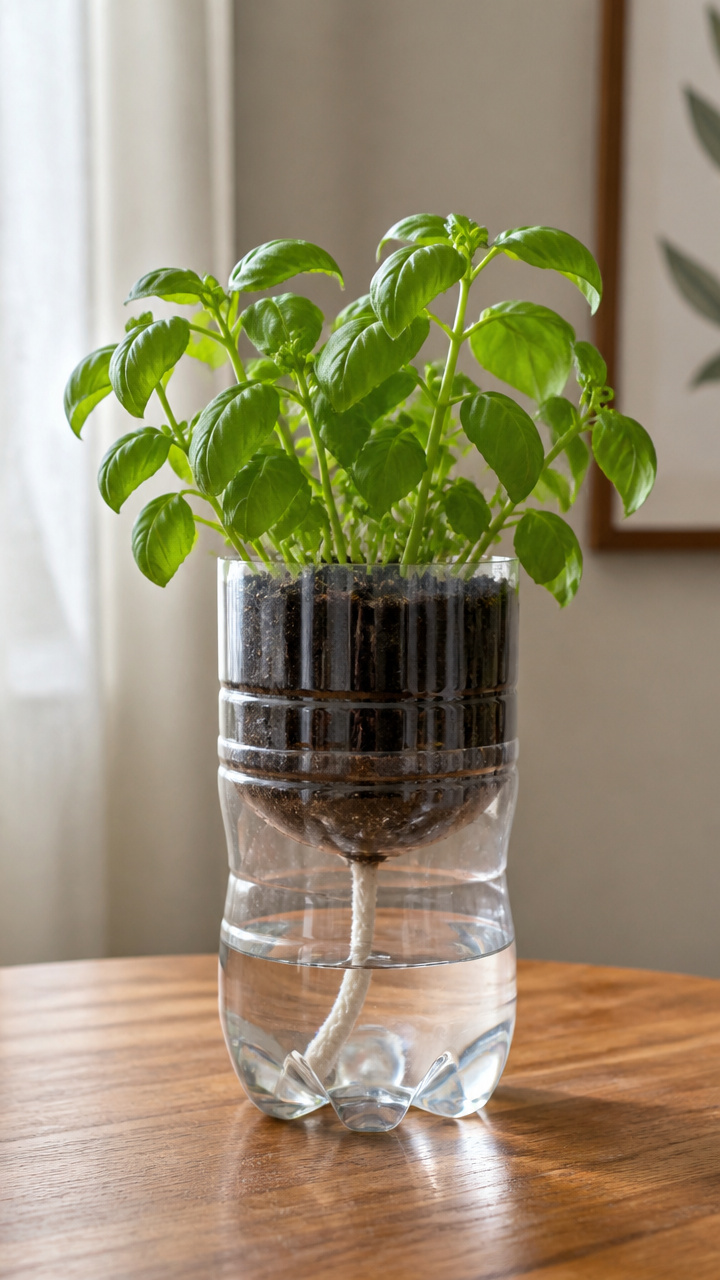 Two-Liter Bottle Self-Watering Planters