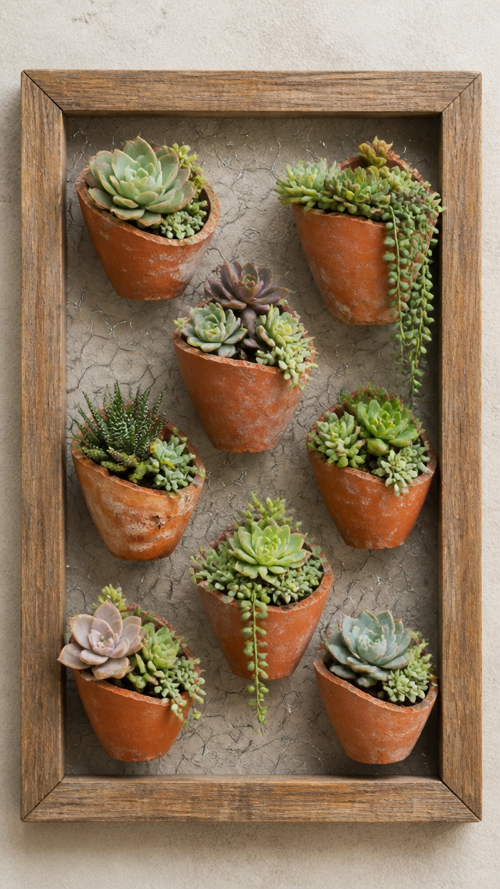 Wire-Mesh Succulent Pocket Frame